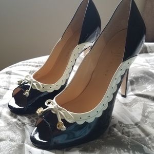 Ivanka Trump Patent Peep Toe Pumps Size 9